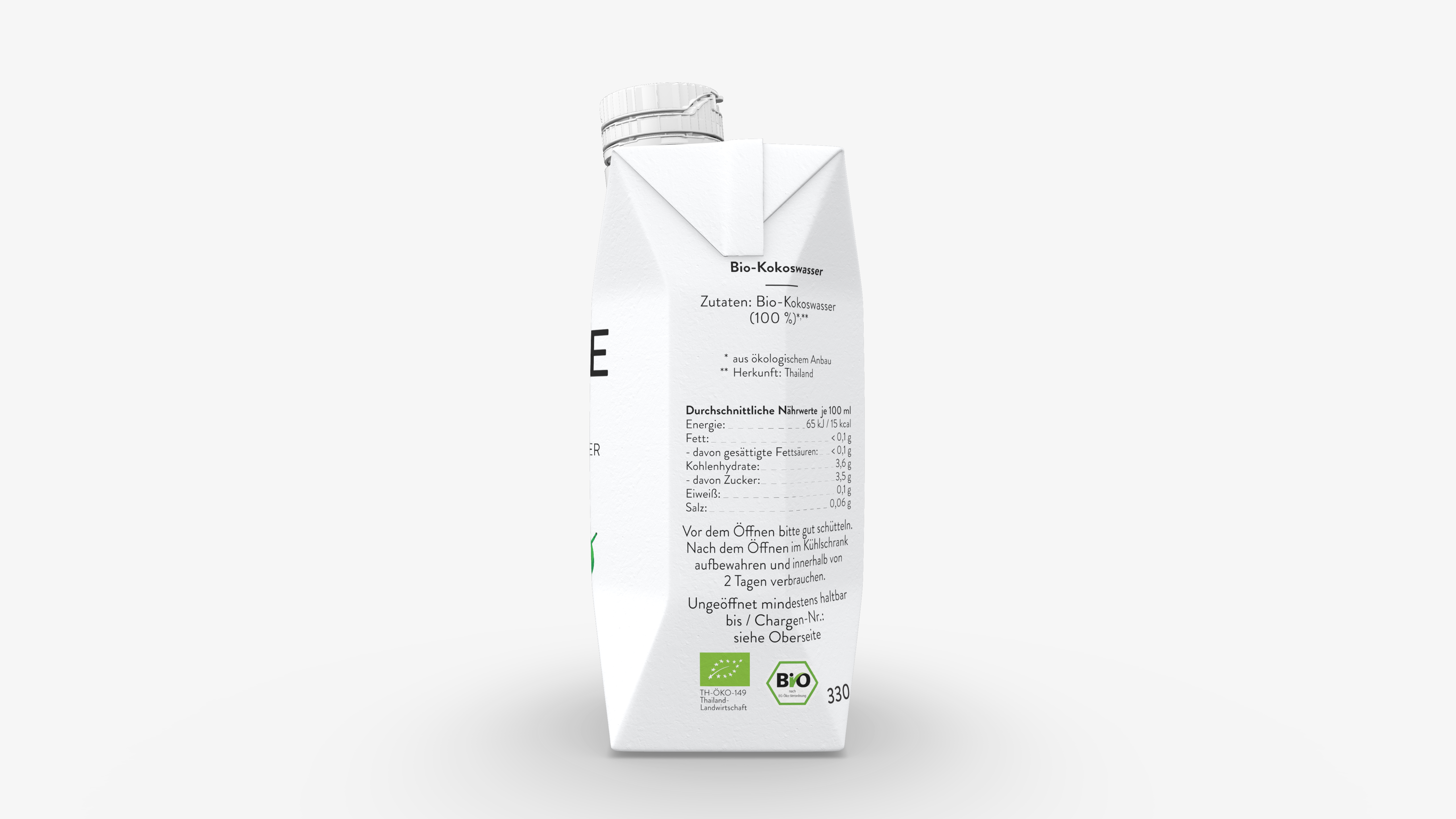 Cocolean PURE bottle angled view